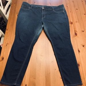 Maurices Dark Wash Skinny Jeans Size 22 SHORT